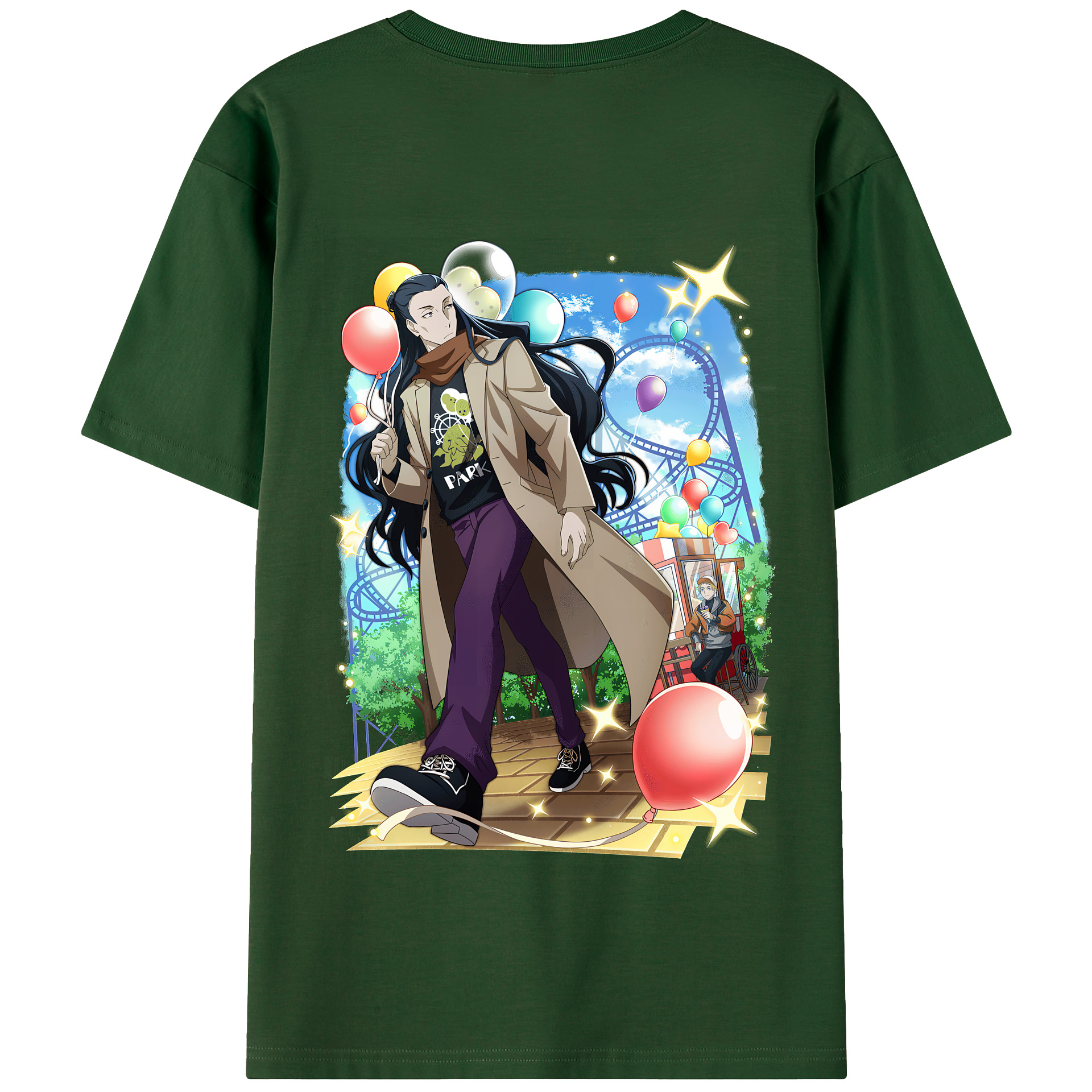 （画像用） 文豪ストレイドッグス Bungo Stray Dogs 綿100％半袖Tシャツ（背面プリント）